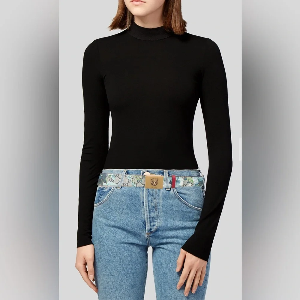 GUCCI GG Supreme Blooms Tiger Belt Size 34 - Picture 8 of 10